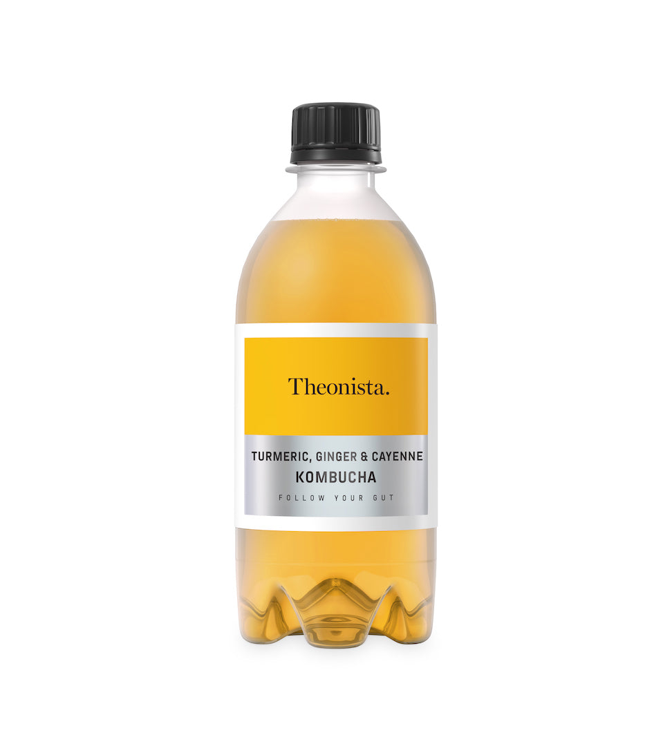 TURMERIC, GINGER & CAYENNE KOMBUCHA 500ml x 12 bottles Theonista